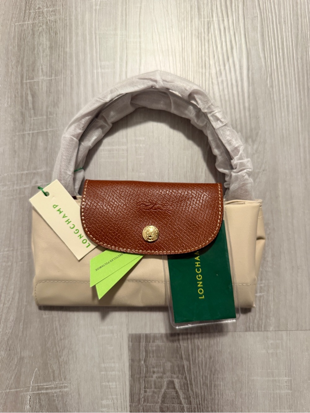 Longchamp Le Pliage Small Paper Nylon Bag NWT - Picture 3 of 5